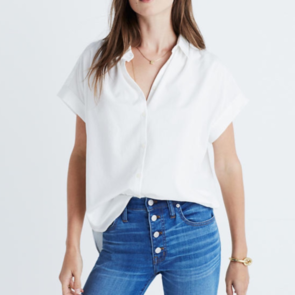Madewell White Central Shirt